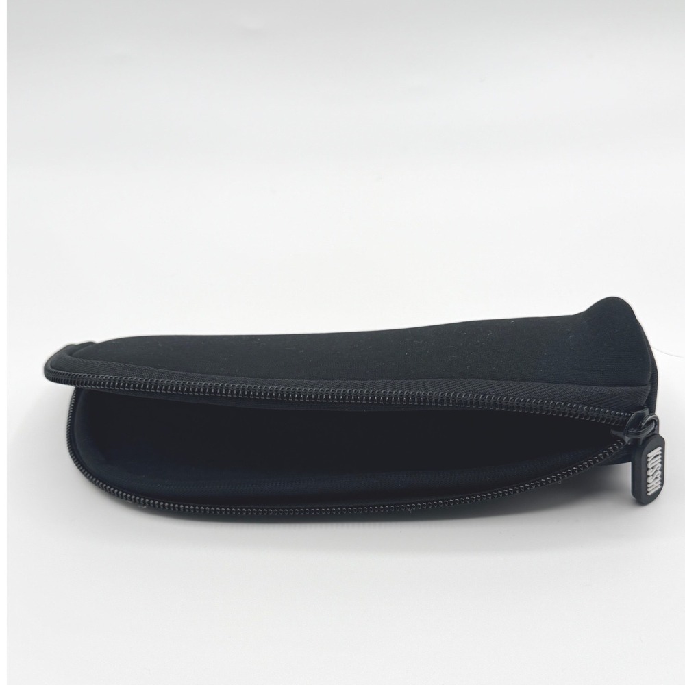 Kusshi Neoprene Makeup Brush Case Black Travel Zipper Pouch Washable‎ Padded